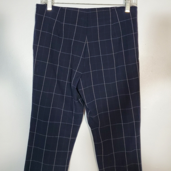 Amanda & Chelsea Navy Blue Plaid Pants - Picture 5 of 7